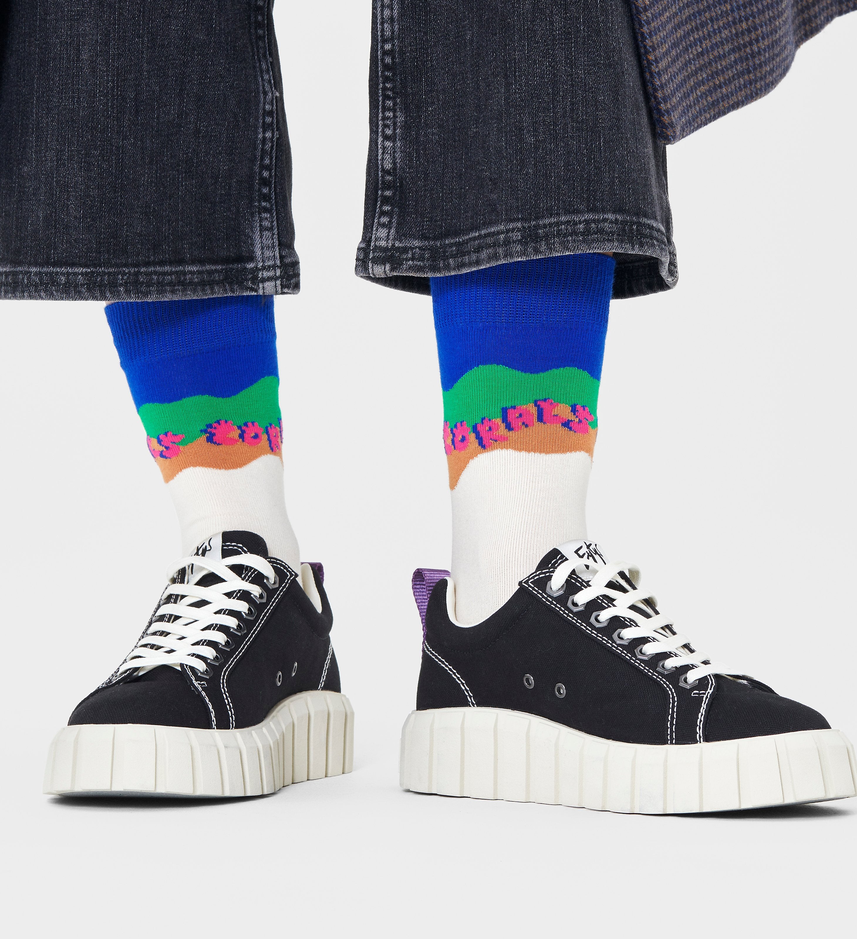 Barevné ponožky Happy Socks x WWF, vzor Coral Reef Rescue