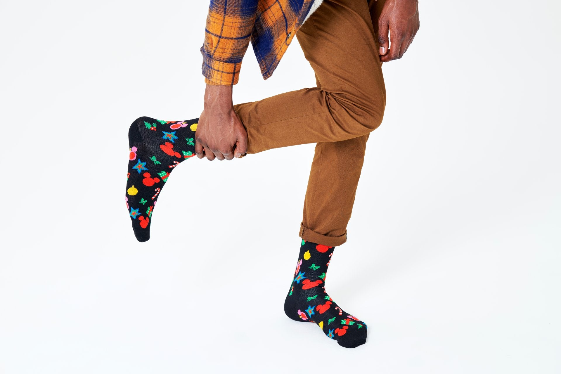 Černé ponožky Happy Socks x Disney - vzor Treemendous