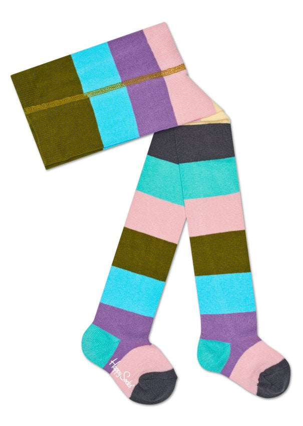 Dětské barevné punčochy Happy Socks, vzor Stripes