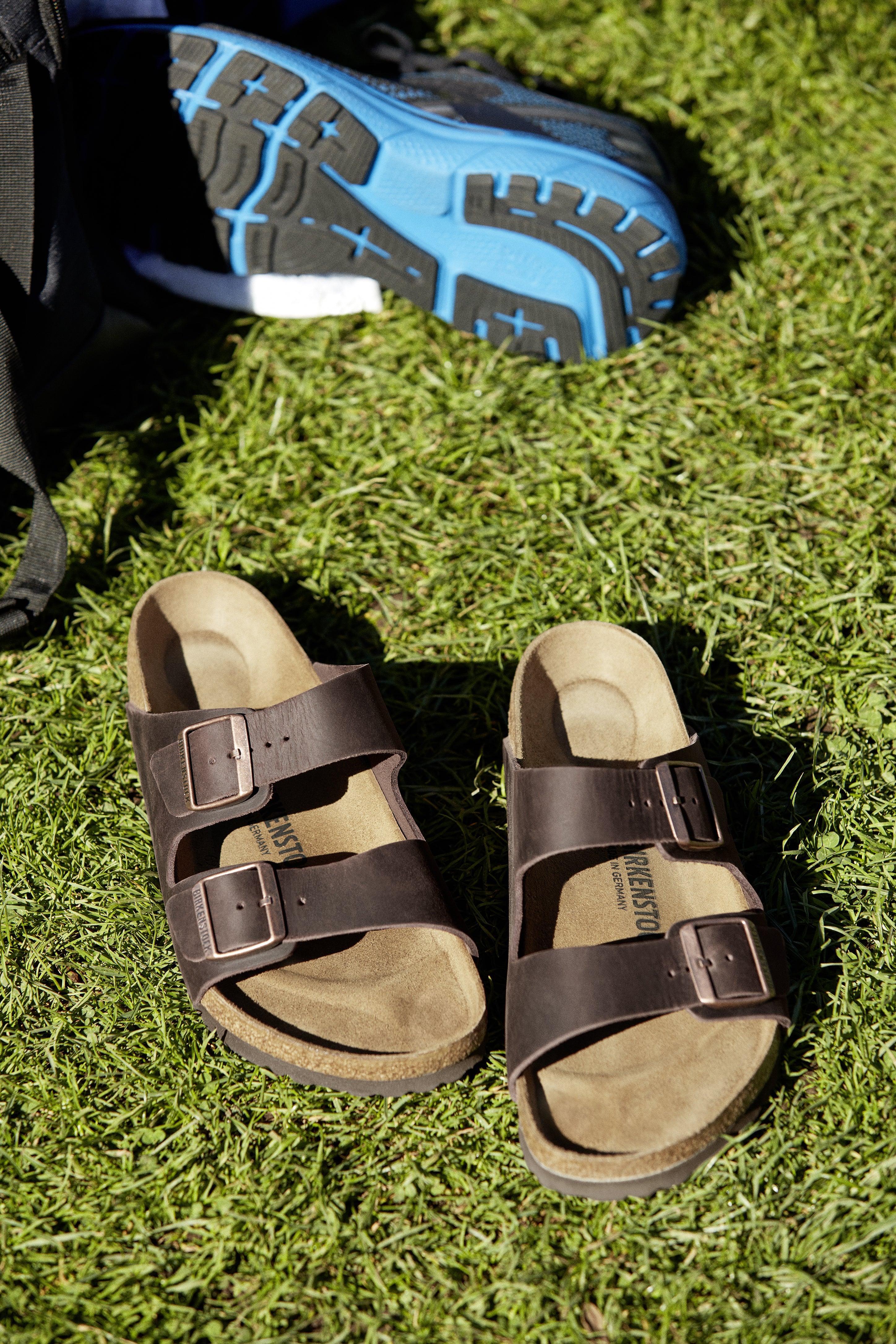 Hnědé pantofle Birkenstock Arizona Waxy Leather